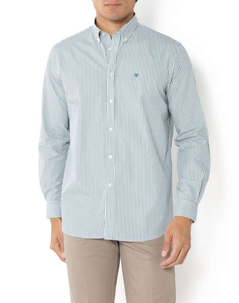 THE BOSTONIANS РИЗА ACORN ПОПЛИН REGULAR FIT Stripe POPLIN Button-down Regular Fit