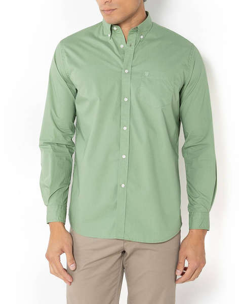 THE BOSTONIANS РИЗА POPLIN REGULAR FIT Plain POPLIN Button-down Regular Fit
