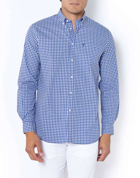 THE BOSTONIANS РИЗА MAVERICK REGULAR FIT MedCheck POPLIN Button-down Regular fit