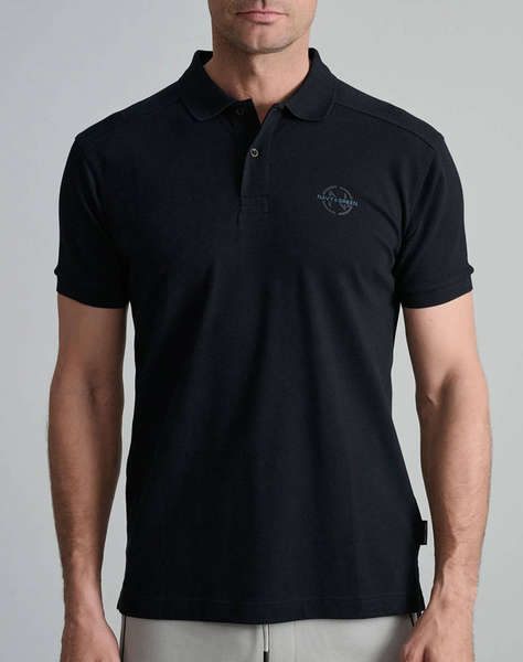 NAVY&GREEN BLOUSE POLO