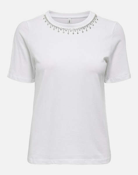 ONLY ONLCHERI LIFE S/S O-NECK CHAIN TOP JRS