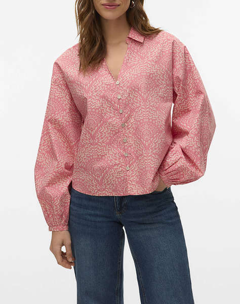 AWARE BY VERO MODA VMPAMMI LS V-NECK TOP VMA