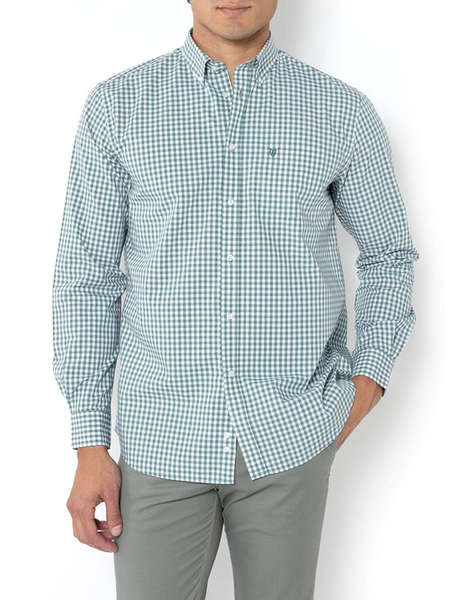 THE BOSTONIANS РИЗА MAVERICK REGULAR FIT MedCheck POPLIN Button-down Regular fit