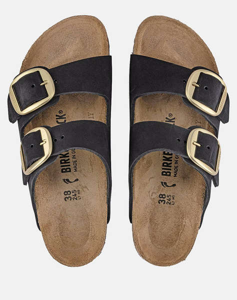 BIRKENSTOCK F25 LEATHER ARIZONA BIG BUCKLE LENB BLACK (GOLD) 35 - 43 NARROW SEASONAL ДАМСКИ ОБУВКИ