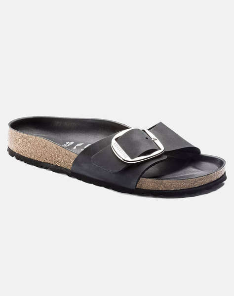 BIRKENSTOCK F25 LEATHER MADRID BIG BUCKLE LEOI BLACK HEX 35 - 43 NARROW CORE ESSENTIAL ДАМСКИ ОБУВКИ