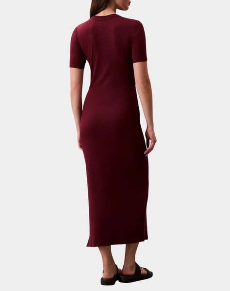 CALVIN KLEIN JEANS A - MODAL RIB SS DRESS