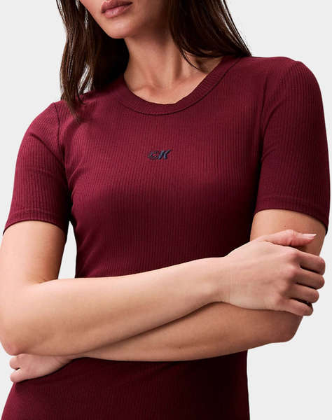 CALVIN KLEIN JEANS A - MODAL RIB SS DRESS