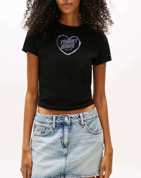 TOMMY JEANS TJW SLIM SH HEART TEE