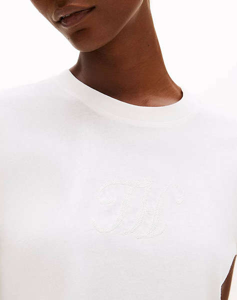 TOMMY HILFIGER FLORAL SCRIPT MDRN C-NK SS TEE