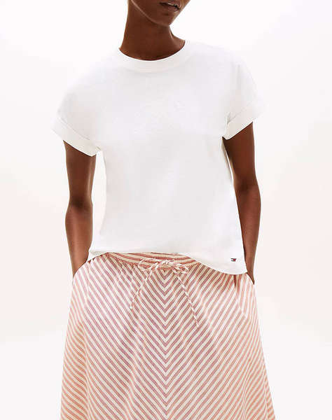 TOMMY HILFIGER FLORAL SCRIPT MDRN C-NK SS TEE