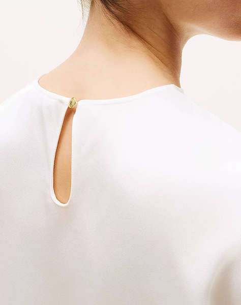 TOMMY HILFIGER SATEEN C-NECK RELAXED T-SHIRT