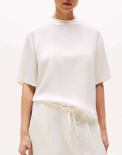 TOMMY HILFIGER SATEEN C-NECK RELAXED T-SHIRT