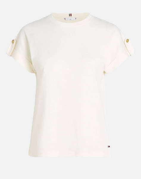 TOMMY HILFIGER GOLD BUTTON MDRN C-NK SS TEE