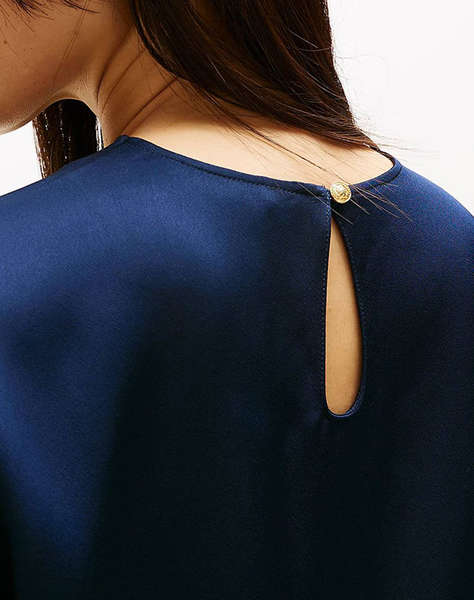 TOMMY HILFIGER SATEEN C-NECK RELAXED T-SHIRT