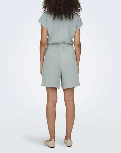ONLY ONLSIESTA MW PULL-UP LIN BL SHORTS NOOS