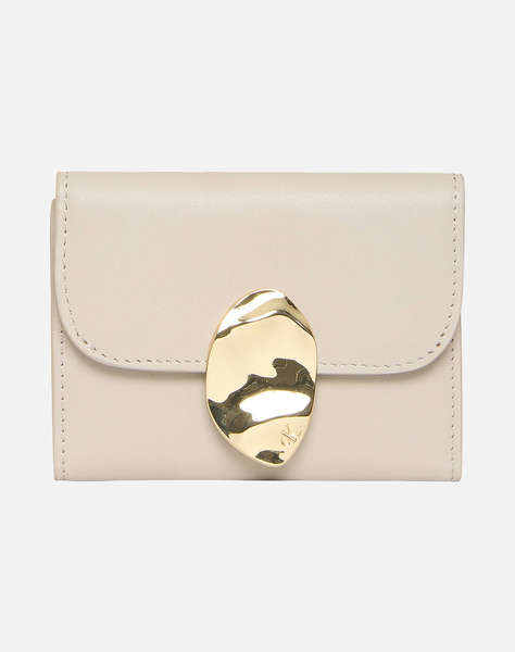 CALVIN KLEIN STONE LOCK SLOUCHY LTHR TRIFOLD (Размери: 7.5 x 10.5 x 0.5см.)
