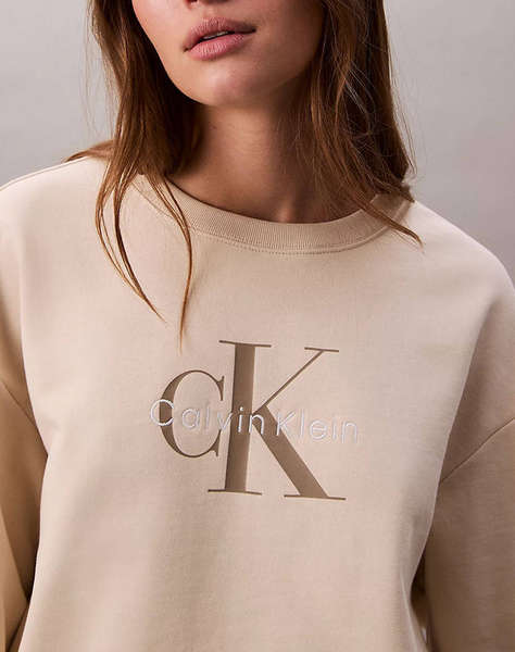 CALVIN KLEIN JEANS LS MONOLOGO FRENCH TERRY RLXD CN