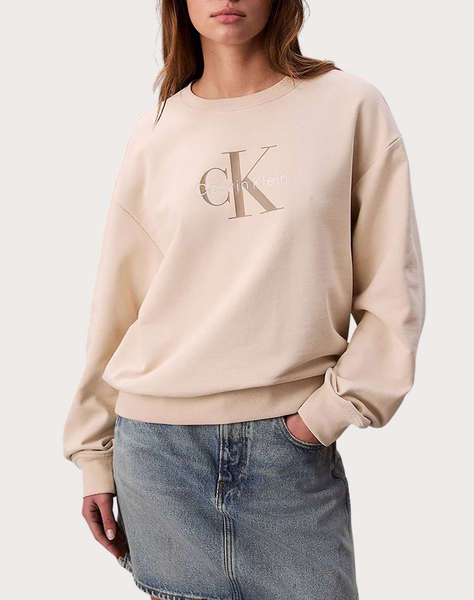 CALVIN KLEIN JEANS LS MONOLOGO FRENCH TERRY RLXD CN
