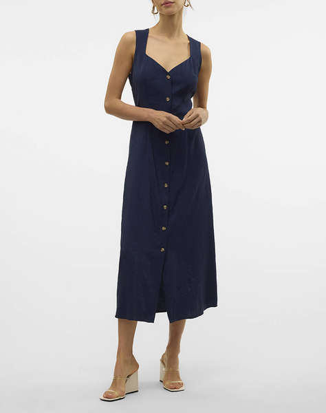 AWARE BY VERO MODA VMROSIE SL V-NECK 7/8 DRESS VMA