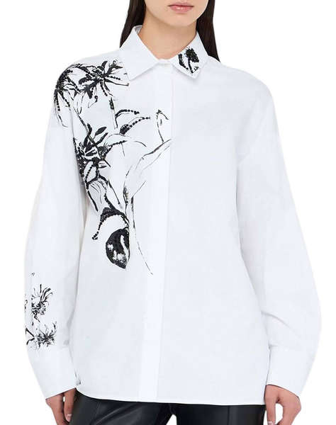 LIU JO BLACK_CF5C06_CAMICIA CON STAMPA PIAZZATA WOMEN''S SHIRT
