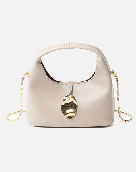 CALVIN KLEIN STONE LOCK SLOUCHY CROSSBODY BAG (Размери: 12.5 x 9.5 x 19см.)