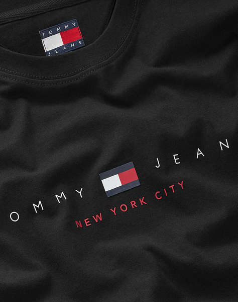 TOMMY JEANS TJM REG FLAG LINEAR SS TEE EXT