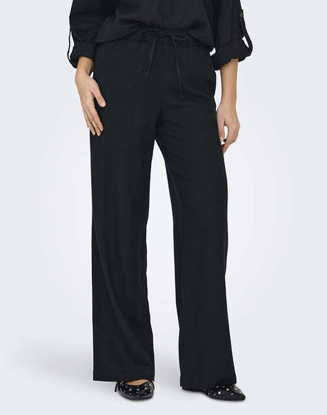 ONLY ONLCARO MW LINEN BL PULL-UP PANT CC PNT