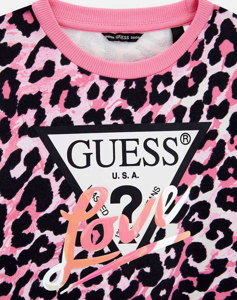 GUESS CROP LS ACTIVE TOP СУИТШЪРТ GIRL МОМИЧЕ