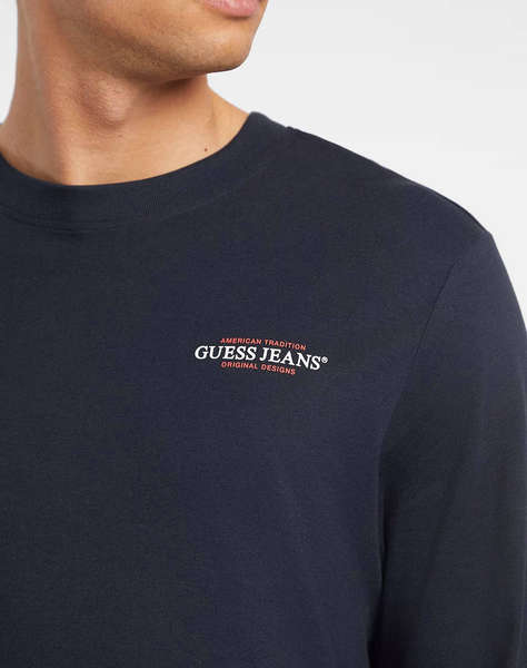 GUESS JEANS GJ LS CN SLIM AMERICAN TR TEE МЪЖКА ТЕНИСКА