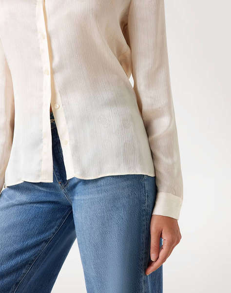 GUESS LS MARTHE LOGO SHIRT WOMEN''S SHIRT