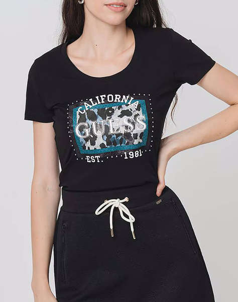 GUESS CN SS ANIMALIER BOXY PRINT МЪЖКА ТЕНИСКА