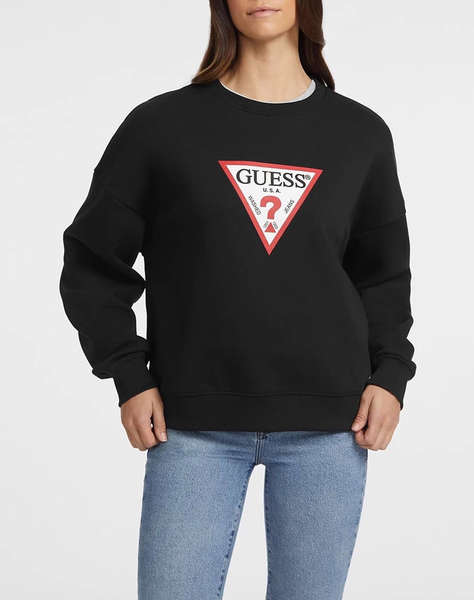 GUESS JEANS GJ CN OS ICONIC TRIANGLE SWEAT WOMEN''S SWEATSHIRT
