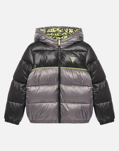 GUESS PADDED HOODED LS JACKET W/ZIP JACKET CHILDREN BOY