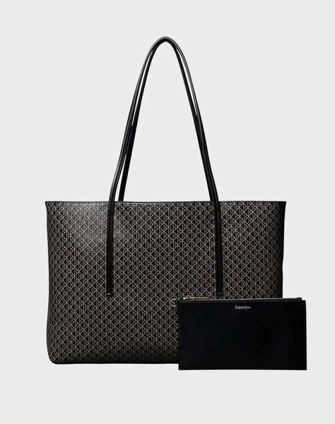 CALVIN KLEIN JEANS AOP TOTE W/ POUCH ON STRAP (Размери: 39 x 28 x 13см.)