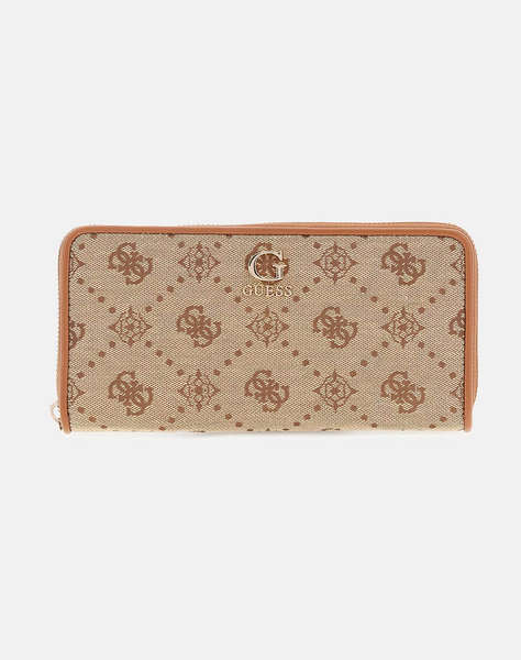 GUESS NEDA SLG LARGE ZIP AROUND ДАМСКИ АКСЕСОАРИ (Размери: 21 x 10 x 2см.)