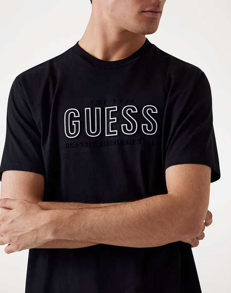 GUESS SS BSC GUESS EMBOSSED LOGO TEE МЪЖКА ТЕНИСКА
