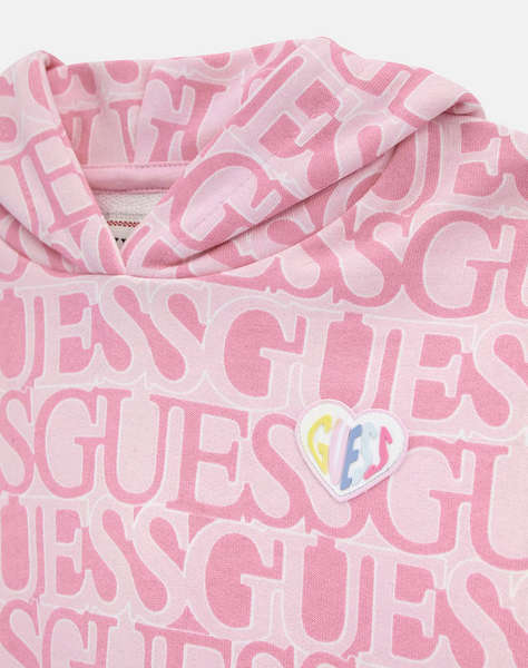GUESS HOODED LS ACTIVE TOP СУИТШЪРТ GIRL МОМИЧЕ