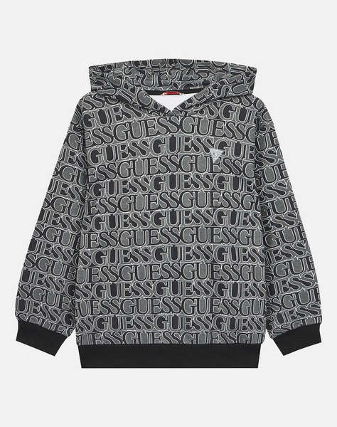 GUESS OVERSIZE HOODED LS ACTIVE TOP СУИТШЪРТ GIRL МОМИЧЕ
