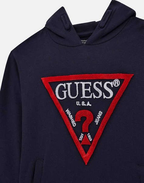 GUESS HOODED LS ACTIVE TOP - MID ORG. CO FRENCH TERRY 340 СУИТШЪРТ CHILDREN BOY