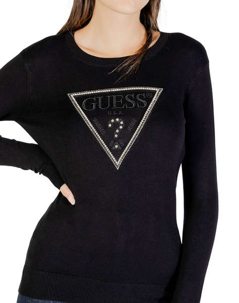 GUESS LS CN KIARA TRIANGLE LOGO SWTR ПЛЕТЕНИ ДАМСКИ ДРЕХИ