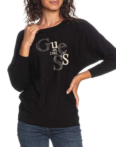 GUESS BAT SLEEVE KASSIDY LOGO SWTR ПЛЕТЕНИ ДАМСКИ ДРЕХИ