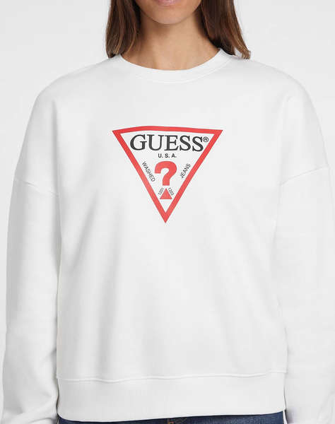 GUESS JEANS GJ CN OS ICONIC TRIANGLE SWEAT WOMEN''S SWEATSHIRT