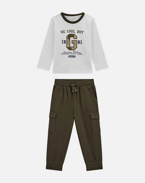 GUESS SET LS T-SHIRT + CARGO JOGGER SET CHILDREN BOY
