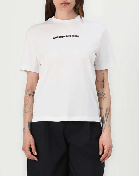 KARL LAGERFELD JEANS KLJ REG BLUR LOGO TEE