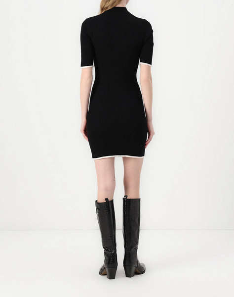 KARL LAGERFELD JEANS KLJ SS KNIT ZIP DRESS
