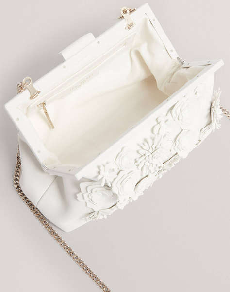 TED BAKER FIORELL Flower 3D Applique Clutch Bag (Размери: 21 x 11.5 x 7.5см.)