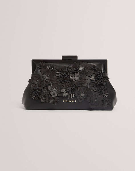 TED BAKER FIORELL Flower 3D Applique Clutch Bag (Размери: 21 x 11.5 x 7.5см.)