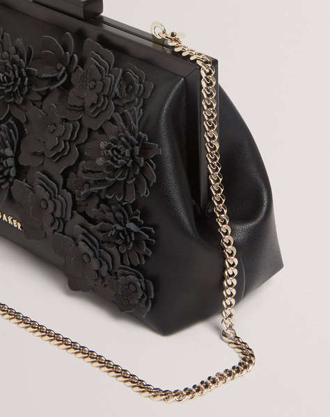 TED BAKER FIORELL Flower 3D Applique Clutch Bag (Размери: 21 x 11.5 x 7.5см.)