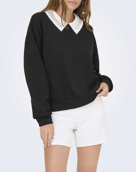 ONLY ONLWILLOW L/S O-NECK EMB. UB SWT