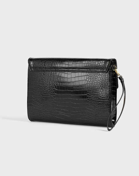 TED BAKER CROCEY Croc Effect Envelope Pouch (Размери: 25.5 x 19 x 3.5см.)